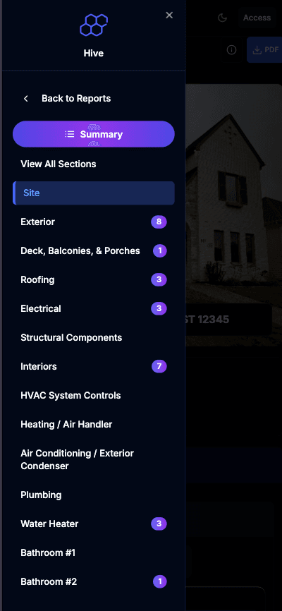 Hive report showing Cover Plates Damaged issue